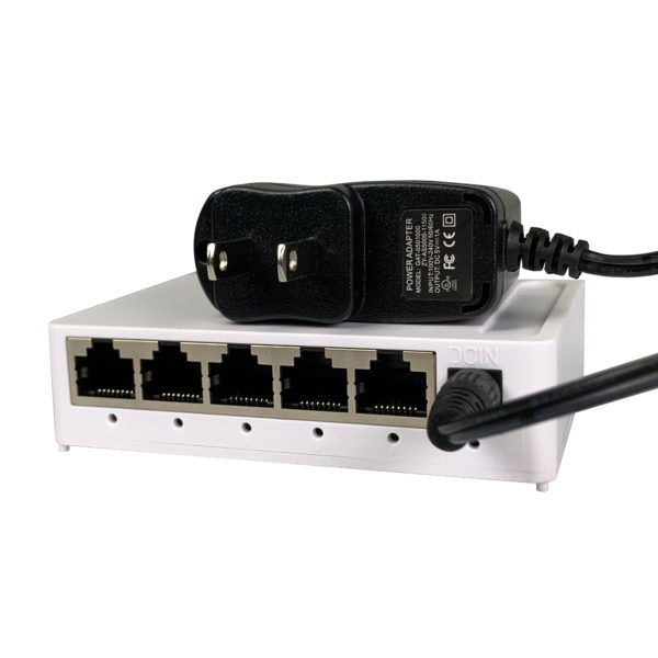 Amer Networks SG5 5 port gigabit ethernet unmanaged switch power adapter